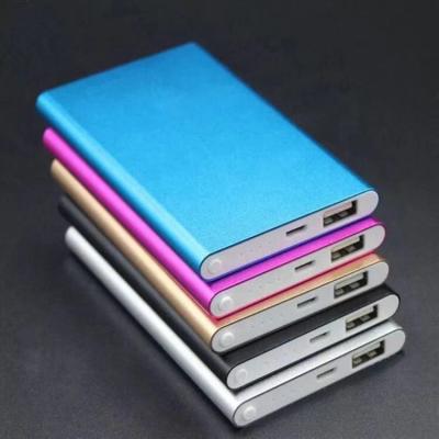 China Fast Portable Power Banks Power Bank 5000mah Support Charging Portable Charger 5000mAh Ultra Slim Alloy Powerbank for sale