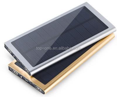 China 2022 Ultra Thin Solar Power Bank China Shenzhen Factory Aluminum Solar Power Bank 20000mah For All Mobile Phones for sale