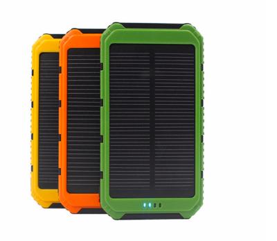 China Waterproof Solar Portable Charger 10000mAh Fast Charging Support Solar Power Bank For Smartphone for sale