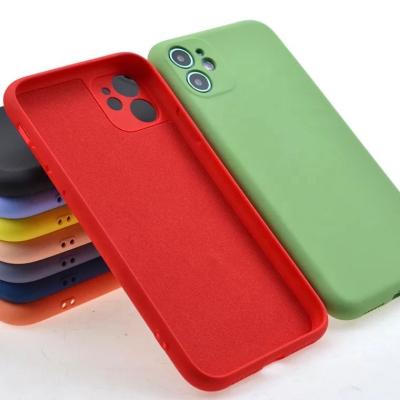 China Flexible Protective Mobile Phone Shockproof Case, For iPhone 11 Case, iPhone 13 Liquid Matte Soft Silicone Cover For Apple for sale