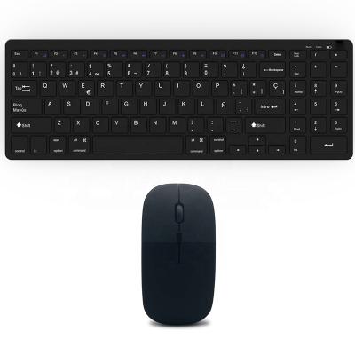 China Hot Selling Amazon Technology 2.4GHz Wireless Keyboard 2.4G Wireless Single Main Rechargeable Scissor Combo Optical Mouse For Notebook PC Laptop for sale