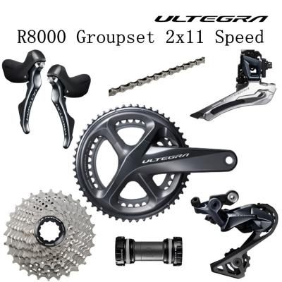 China SHIMANO ALLOY R8000 Groupset ULTEGRA R8000 6800 Groupset Derailleurs ROAD Bicycle 50-34 52-36 53-39T 11-25T 11-28T 170mm 172.5mm for sale