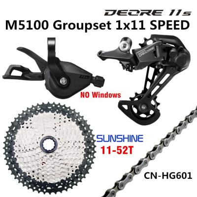 China ALLOY SHIMANO DEORE M5100 Groupset MTB Mountain Bike SUN 11-46T 11-50T M5100 Groupset 1x11-Speed ​​Rear Derailleur Shift Lever for sale