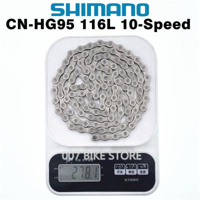 China SHIMANO HG95 Chain DEORE XT SLX M6000 M610 M780 M670 HG95 Chain 10-Speed Mountain Bike Bicycle Chain CN-HG95 MTB ROAD Chains CN-HG95 for sale