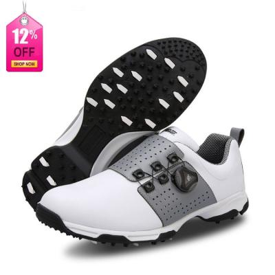 China Modern Durable Microfiber Rotation Golf Waterproof Hot Selling Non-slip Shoes For Men And Women's Golf Shoes for sale