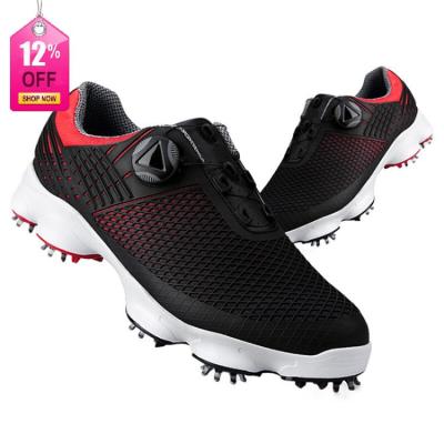 China 2019 Hot Selling Breathable Anti-odor And Anti-slip Golf Shoes With Free Spikes for sale