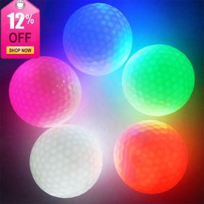 China USGA Bottom and Top Electronic Rotation LED Golf Ball, Ignition Glow Flashing Golf Ball for Night Playing Golf, Neon Glow Golf Balls for sale