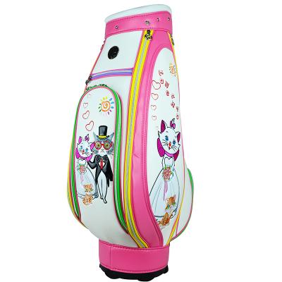 China Wholesale Cheap Water And Stain Resistant Factory Lady Or Cat Golf Bag Women Golf Cart Bag With Custom Logo for sale