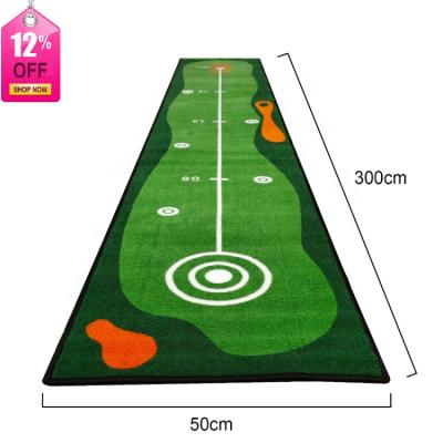 China TPR Feyond Supply Custom Golf Training Mat Golf Rubber Support Indoor Practice Putting Mat for sale