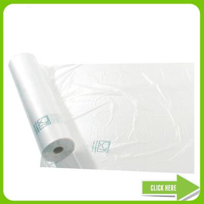 China Customized Flat Food Grade Plastic Liner , Supermarket Plastic Bags Roll for sale