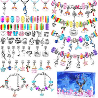 China 2022 Exquisite vintage amazon bracelet 112pcs colorful crystal diy handmade jewelry best selling gift set bracelets for kids for sale