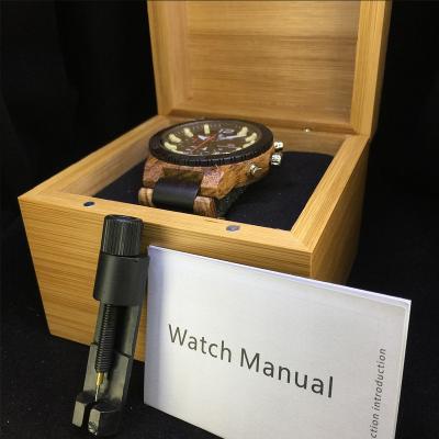 China New carbonized woodbox watch collection eco-friendly wooden box special link shooting box without watch for sale