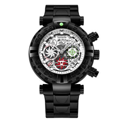 China 2021 New Men's Stainless Steel Band Watch Luminous Waterproof Multifunctional Men's Sports Chronograph. for sale