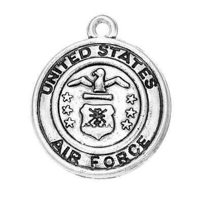 China CLASSIC Zinc Alloy Metal USA Military Collection Charms Air Force US Protect Pendant Memorial Jewelry for sale