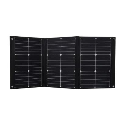 China Ourdoor Camping Hiking Waterproof Black Monocrystalline Solar Panel 60W Solar Panel High Conversion Efficiency Portable Solar Panel for sale