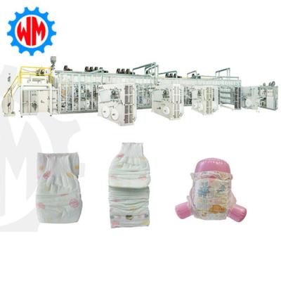 China High Speed Full Servo Baby Diaper Production Line Professional Customization with CE for sale