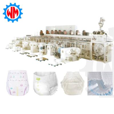 China High Speed Babytraining Pants Production Line Professional Customization 35m*6m*3m for sale