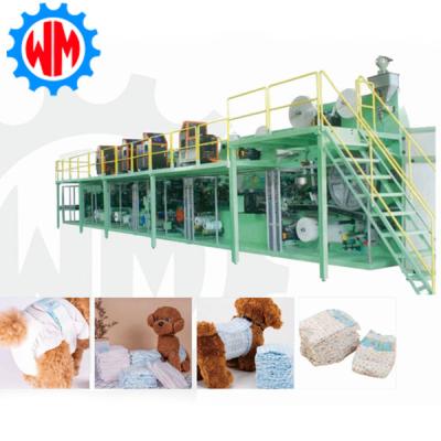 China High Efficiency Full Servo Pet Diaper Production Plant Professional 800pcs/Minute Diaper Maker for sale