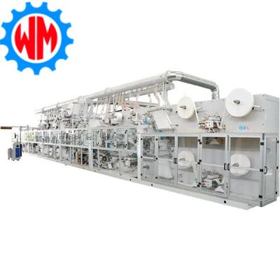 China Full Automatic Intelligent Sanitary Pad Production Line With CE Sanitary Pad Manufacturing Unit for sale