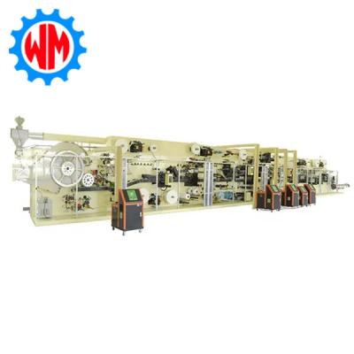 China Intelligent High Speed Big Ring Waist Diaper Production Machine Professional Design for sale