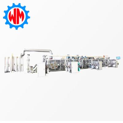 China New Technology High Speed Big Ring Waist Baby Diaper Production Line 800pcss/min for sale