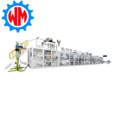 China PLC Controlled Sanitary Napkin Production Line with HMI for Easy Parameter Setting and Function Switching for sale