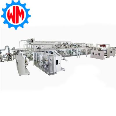 China 250-300kw High Speed Baby Diaper Production Process Line Quick Order Fulfillment for sale