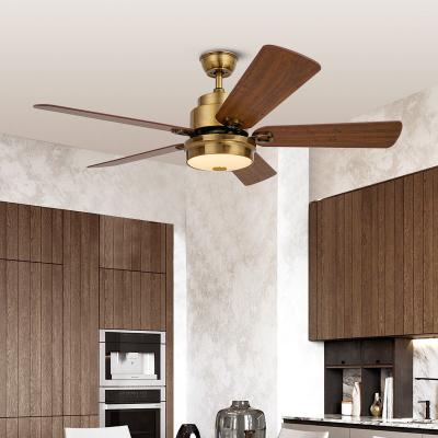 China Modern Vintage Pine Wood Decorative Lighting Remote Control Dc 48 Inch Ceiling Fan With Pendant Light for sale