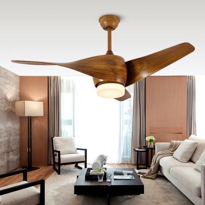 China Modern High Quality Brushed Nickel Flush Mount Remote Control Ceiling Mounted Fan With Light for sale