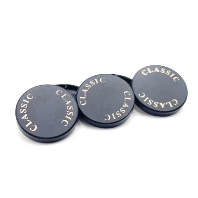 China Viable Brother OEM Logo 17mm Snap Buttons Design Round Cover Brass Zinc Alloy Custom Metal Black Press Snaps For Shirt Bag Cloth for sale