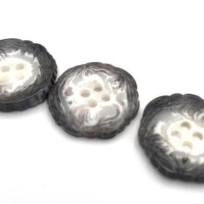 China Beautiful Viable High Quality Buttons Sewing 4 Holes Resin Button For Clothing for sale