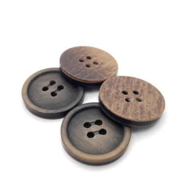 China Wholesale Price Viable High Quality Button With Logo Sewing 4 Hole Resin Button For Clothing for sale