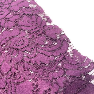 China Factory Wholesale Price Viable Flower Nylon Cotton Lace Trim Fabric For Clothing for sale