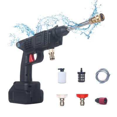 China DC 21V Lithium 24V Heavy Duty Brass Cordless Seal Cordless48V Wash Station Electric Portable Water Gun for sale