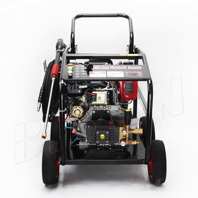 China Factory Plant Electric Start / Moving Head Most Powerful Heavy Duty Pressure Washer Jet Wash Diesel Cold Water Industrial High Pressure Cleaning for sale