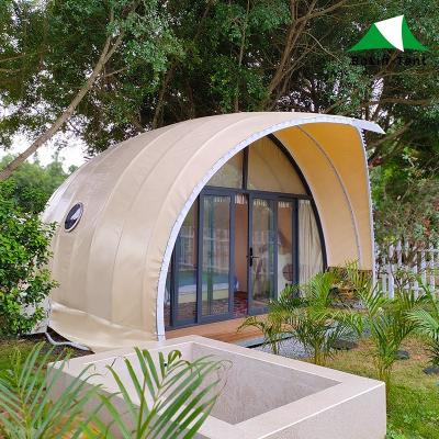 China UV-resistant Customize PVDF Shell Shape Tent Glamping Hotel Tent Camping Safari For Resort for sale