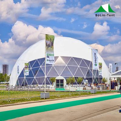 China UV-resistant Luxury Exhibition Geodesic Dome Trade Show Party Tent For Event for sale