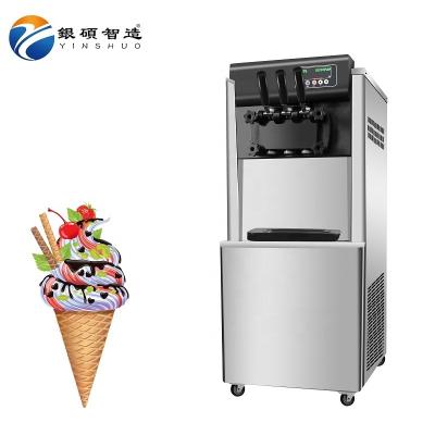 China Factory 220Voltage 50HZ CE Approval Soft Ice Cream Maker Machine Soft Roll Ice Cream Maker Ice Cream Cone Making Machine for sale