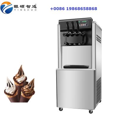 China Bakery YINSHUO BQC-1800 3 Flavor MAQUINA DE HELADOS SOFT Canton Ice Cream Machine for sale