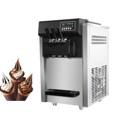 China Bakery YINSHUO BQC-1800 3 Flavor MAQUINA DE HELADOS SOFT Ice Cream Machine for sale