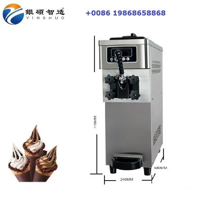 China Commercial snack factory 220V 50HZ soft ice cream machine maker for ice cream shop soft ice cream machine for sale