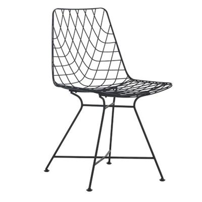 China (Size) Hot Selling Adjustable Home Metal Outdoor And Indoor Use Living Room Dining Room Metal Wire Dining Chairs for sale