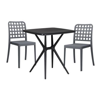 China Balcony Accent Cooling Stackable Restaurant Table Set Outdoor Dining Chairs for sale