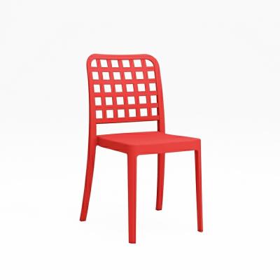 China Hot Sales Modern Design Storage Outdoor Leisure Stacking Chairs Plastic Dining Set for sale