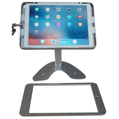 China Iron V Shape Ipad Pro 12.9 Mounting Bracket 3KG With 26cm Tube for sale