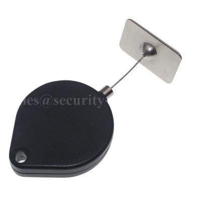 China Heart Shaped ABS Box Coiled Security Tether With Square Glutinous Plate End for sale