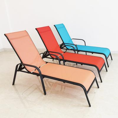 China Portable Texling Sun Sofa With Adjustable Back Beach Outdoor Pool Folding Sun Sofa Chair for sale