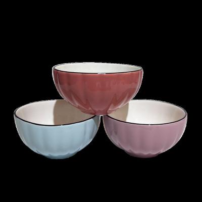 China CUSTOMIZED LOGO COLORFUL GLAZED RELIEF CUP CERAMIC SALAD BOWL TABLEWARE viable COLORFUL RELIEF CUP for sale