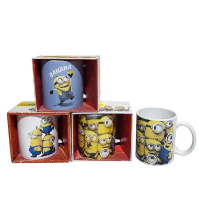 China 11OZ FULL COFFEE MUG GIFT SET CERAMIC CERAMIC CUTE STONEWAR CUP COLOR WINDOW BOX DECAL MUG for sale