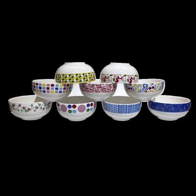 China COLORFUL CUSTOMIZED SOUP BOWL CERAMIC DINNERWARE SET SALAD BOWL SET DECAL LOGO CUSTOMER SUSTAINABLE for sale